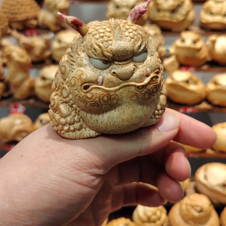 M***糖竹竹根雕三足金蟾小恶魔
