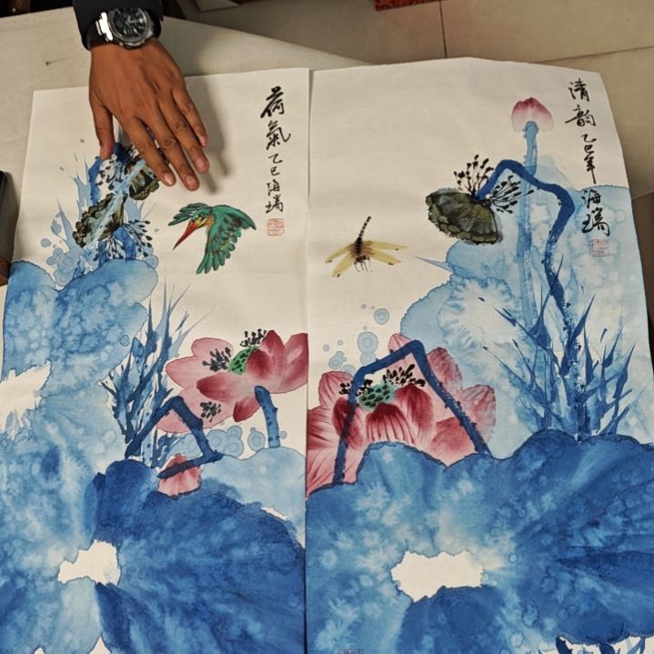 国画贾海瑞老师现场定制
