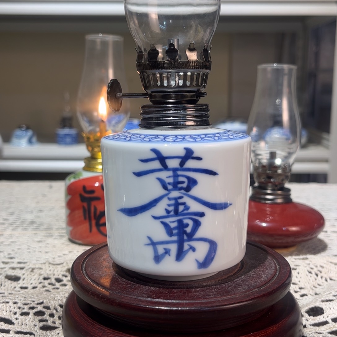 摆件景德镇陶瓷香薰灯