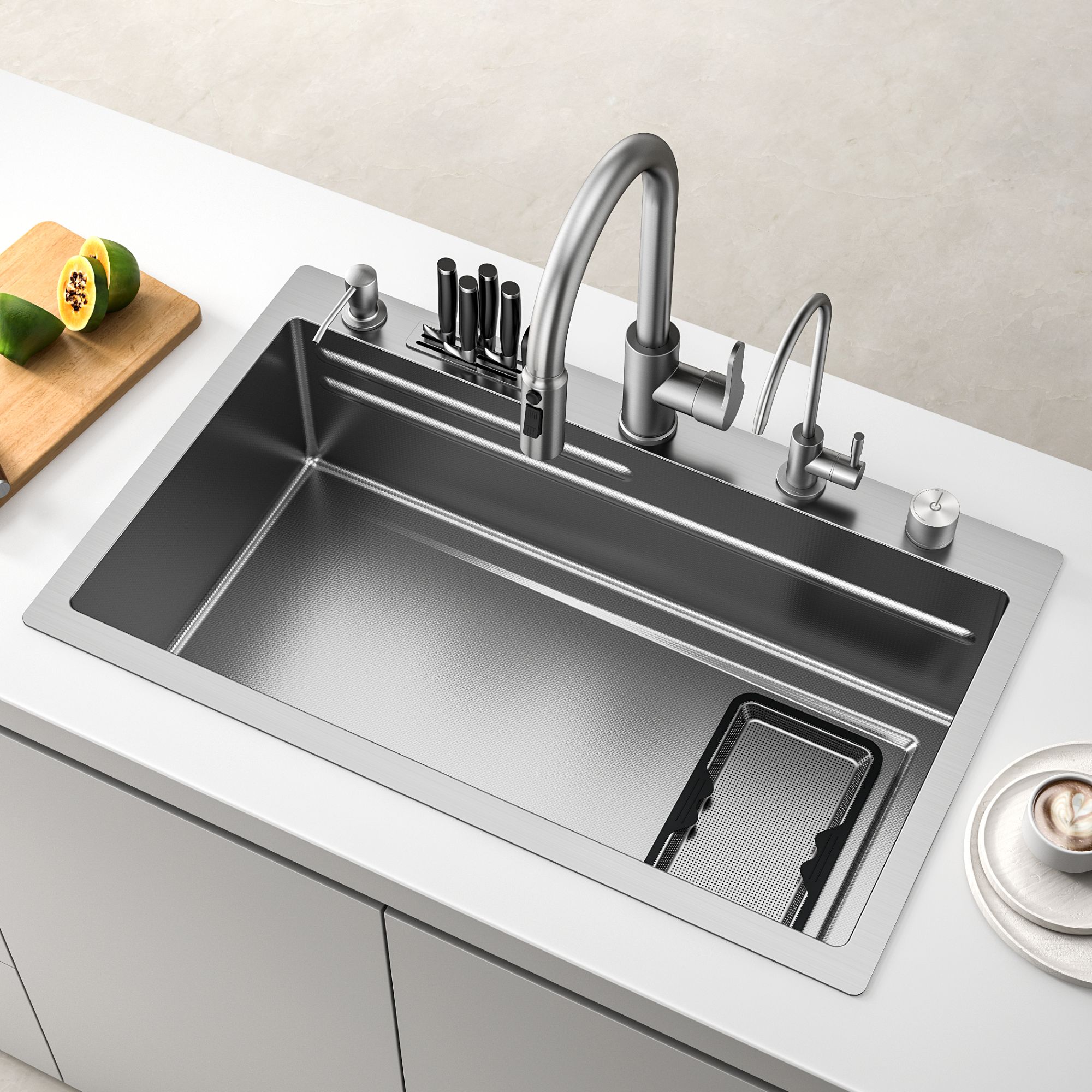 金厨集渣多功能水槽集渣水槽多功能集渣洗菜盆水槽洗菜池