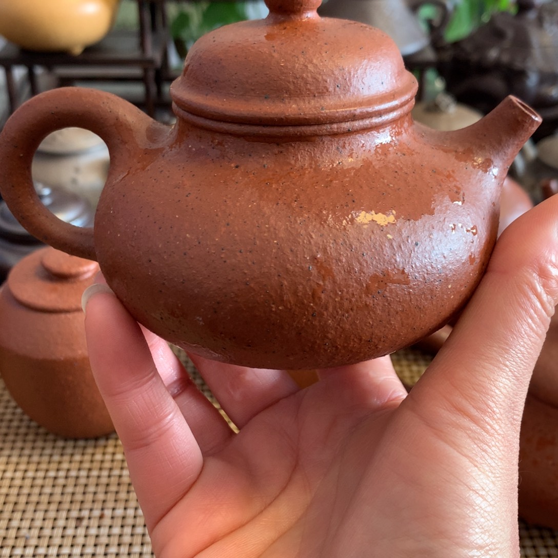 茶壶紫砂宜兴原矿老朱泥220ccm