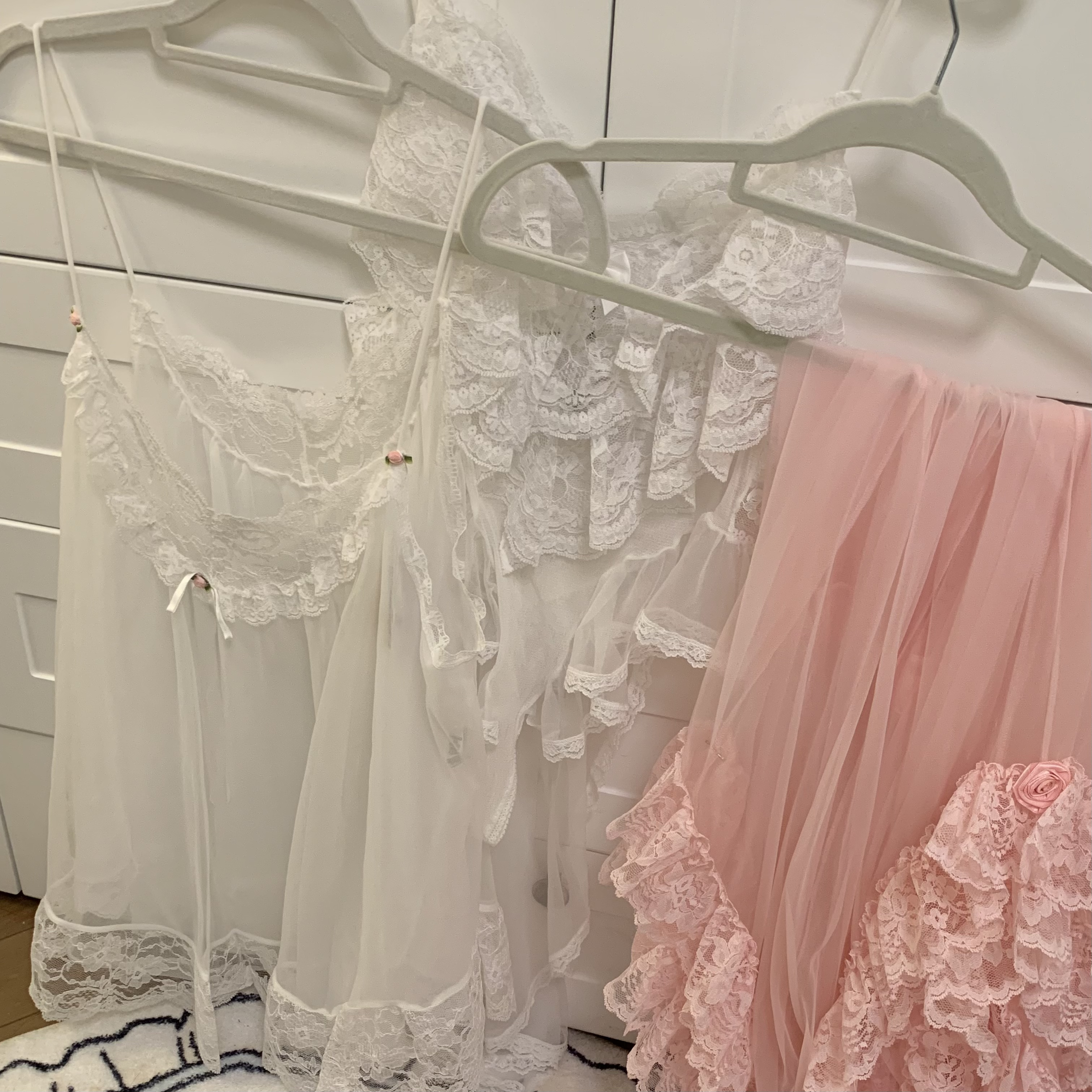 278～428古着vintage连衣裙蕾丝公主甜美