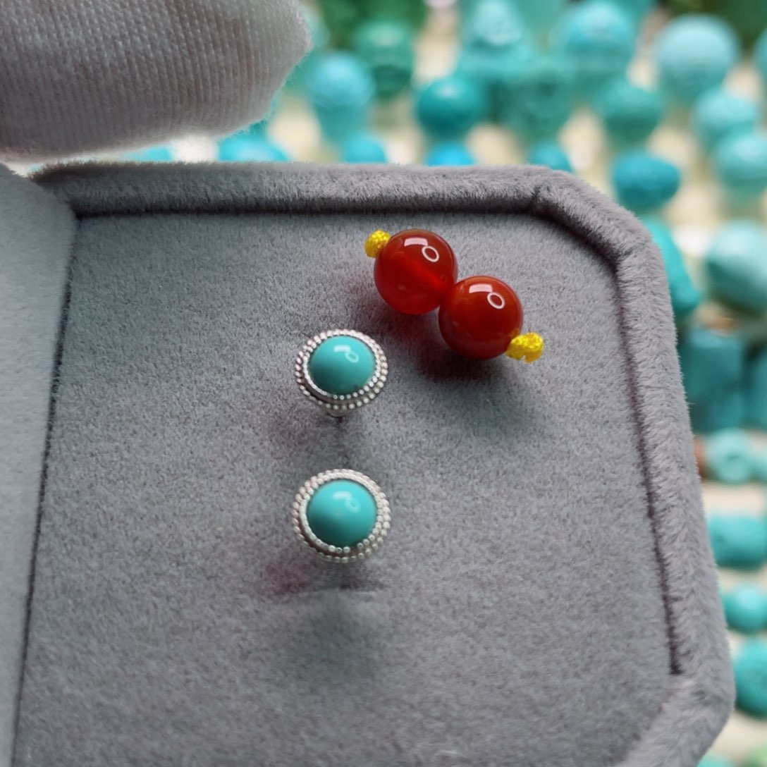 南红玛瑙珠宝奇石银S925镶嵌