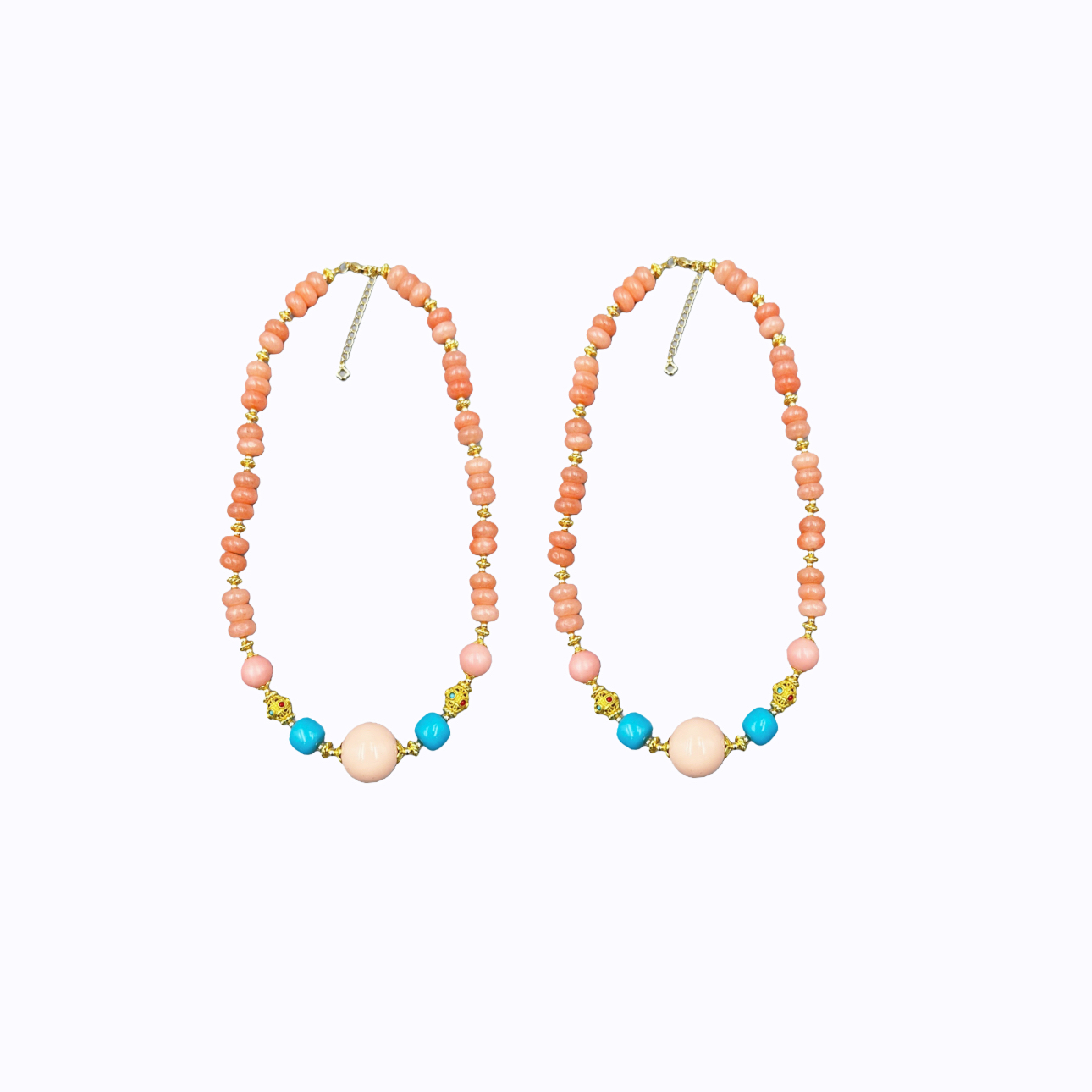 樱花粉项链A43-78赠礼盒（多样性发其一