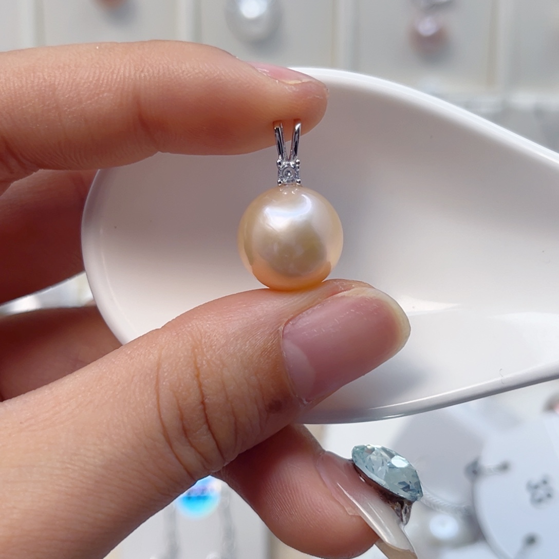 淡水珍珠颈饰银S925镶嵌12➕