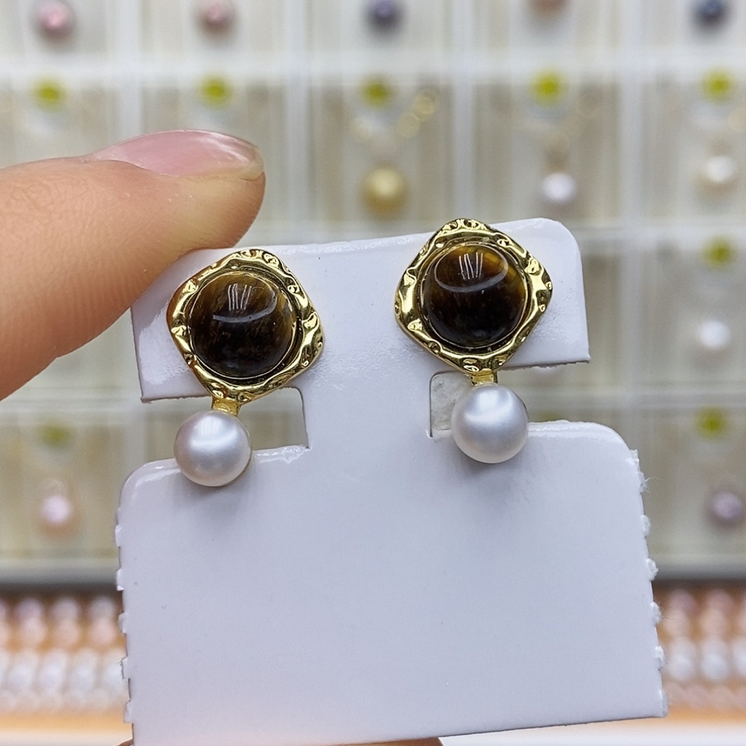 吊坠(赠链)淡水珍珠银S925镶嵌