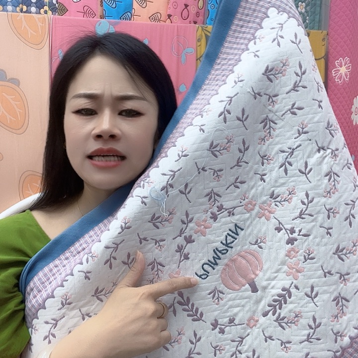 棉蓝色小南瓜纯棉