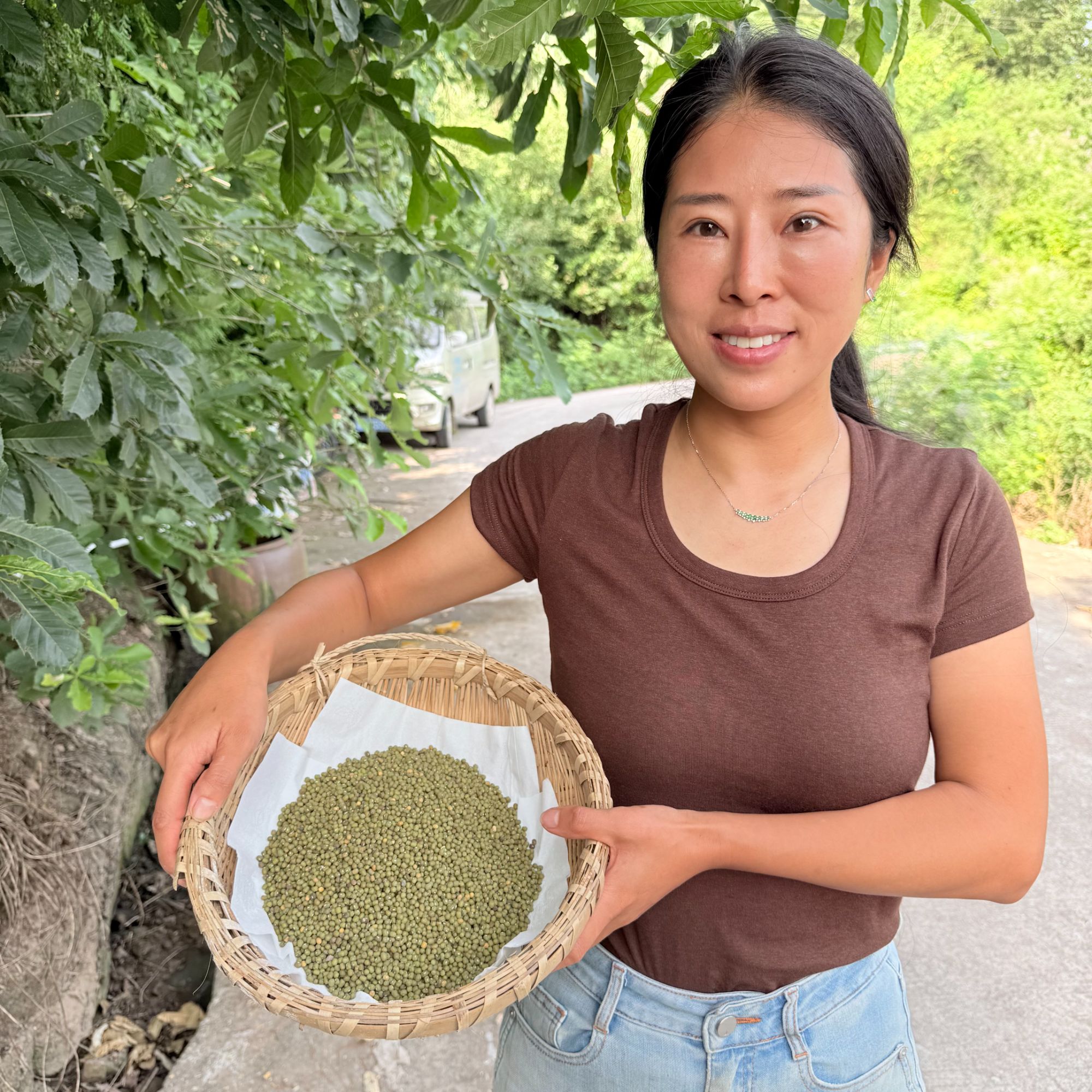 重庆忠县农村村民2025年自种老品种小绿豆