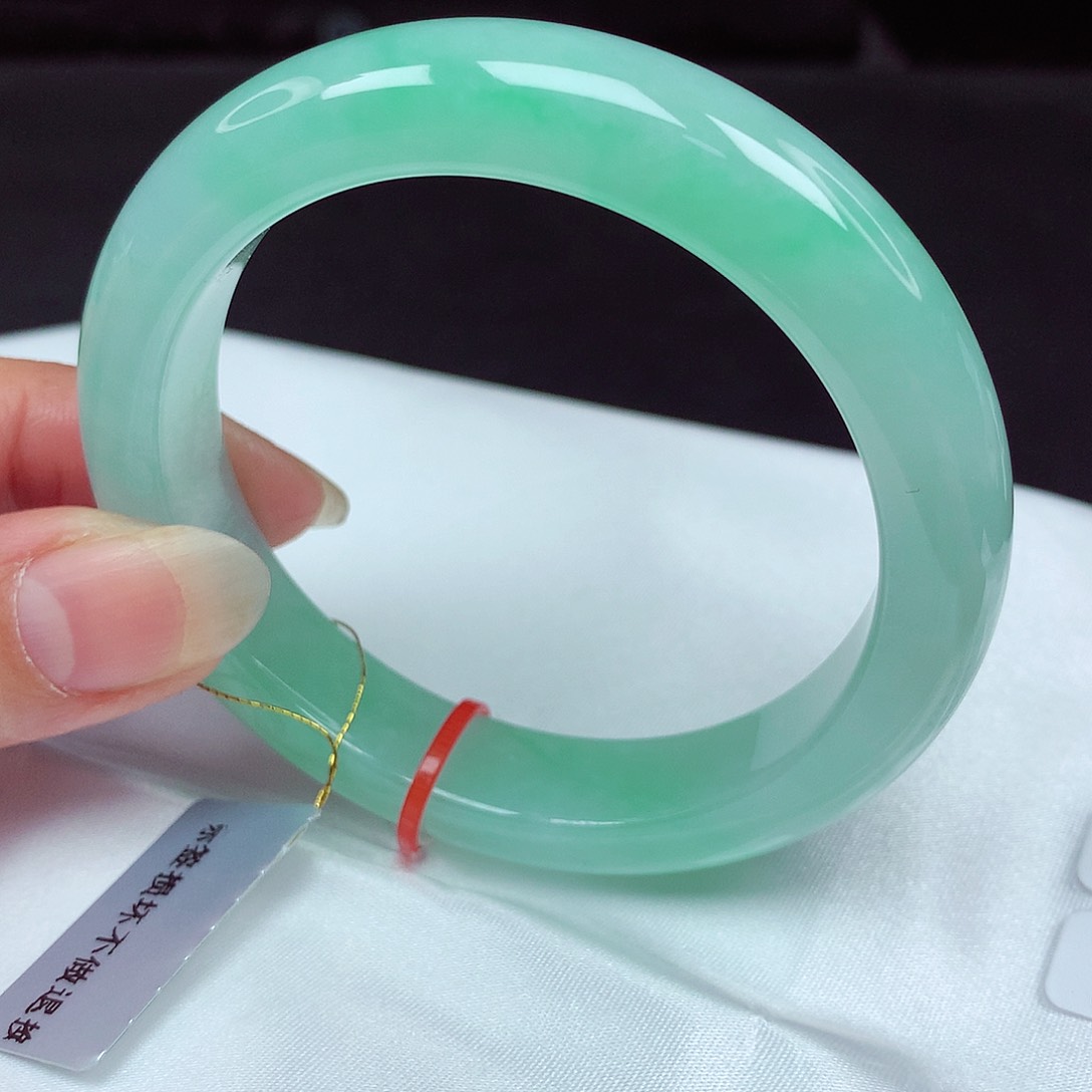 未镶嵌手镯翡翠57圈098-超甜美！