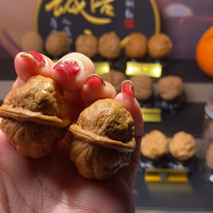 文玩核桃把件貔貅蟾34尺