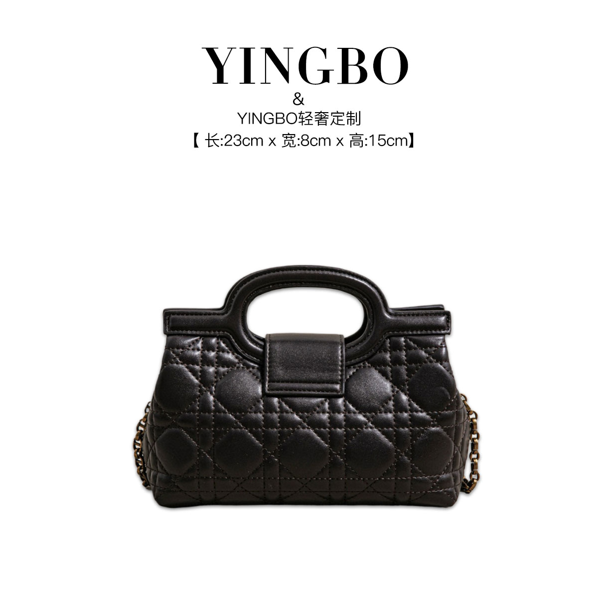 【英柏甄选】SK-83288-咖啡 然与纯小众设计感时尚单肩包百搭女包