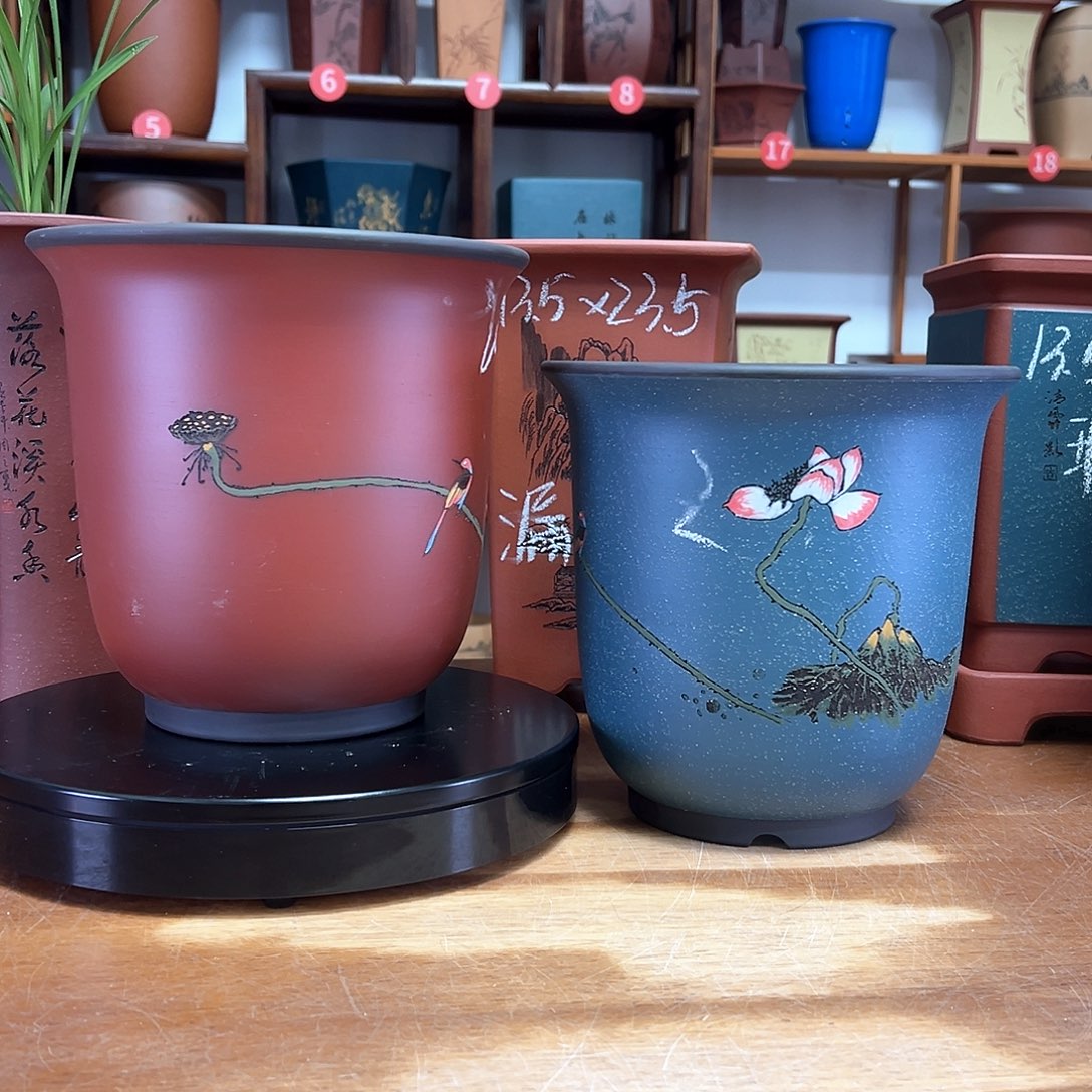 扁***哥紫砂花盆周之夏精品紫砂花盆