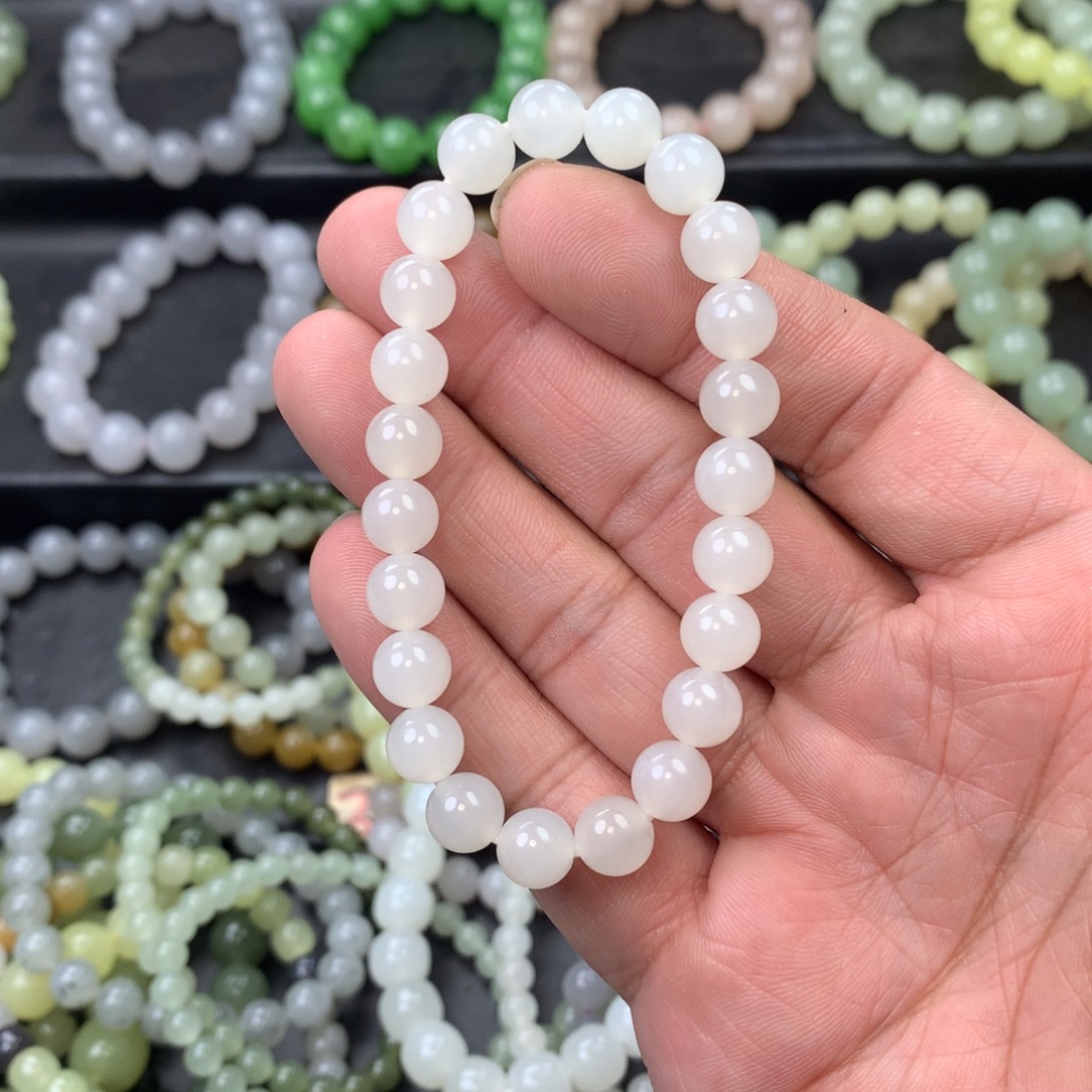 和田玉未镶嵌手链