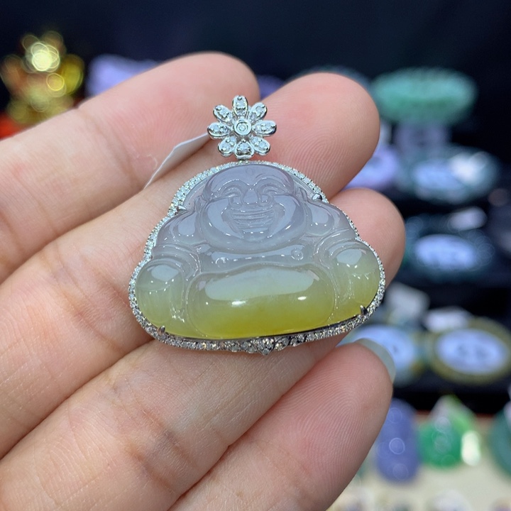 18K金镶嵌手链翡翠翡翠