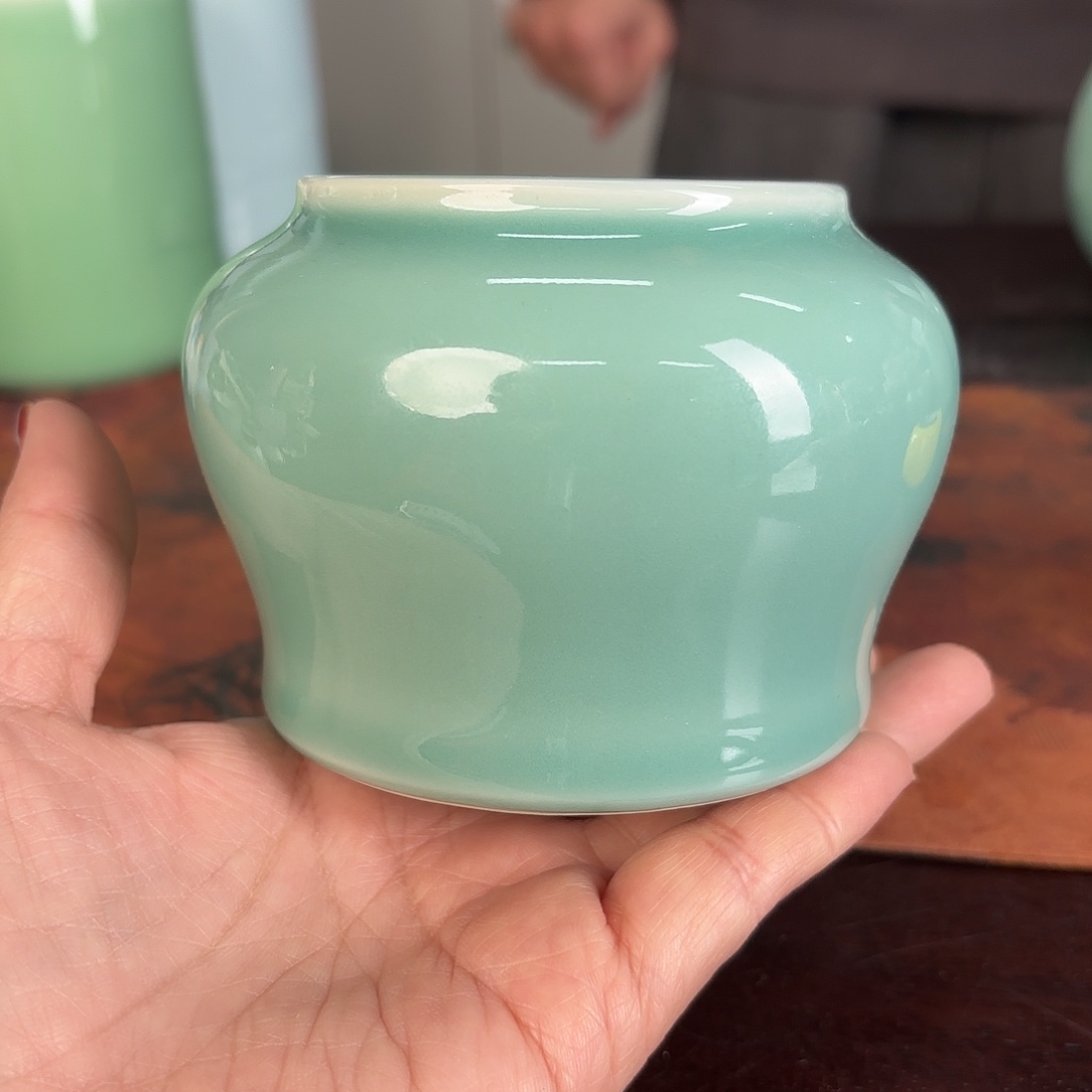 龙泉云间青瓷小米茶器