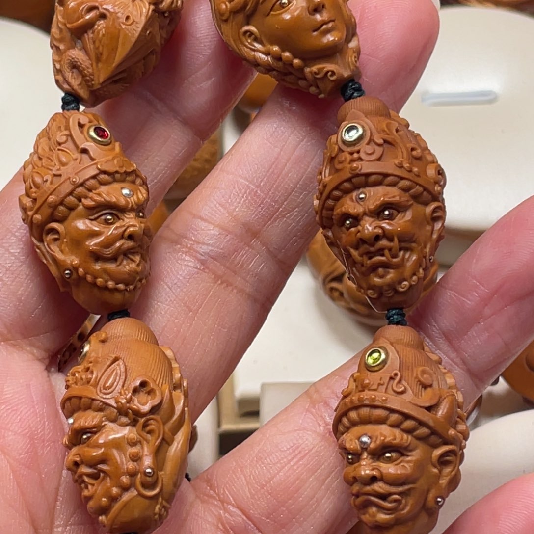 手串/手链橄榄核五色财神橄榄核手串