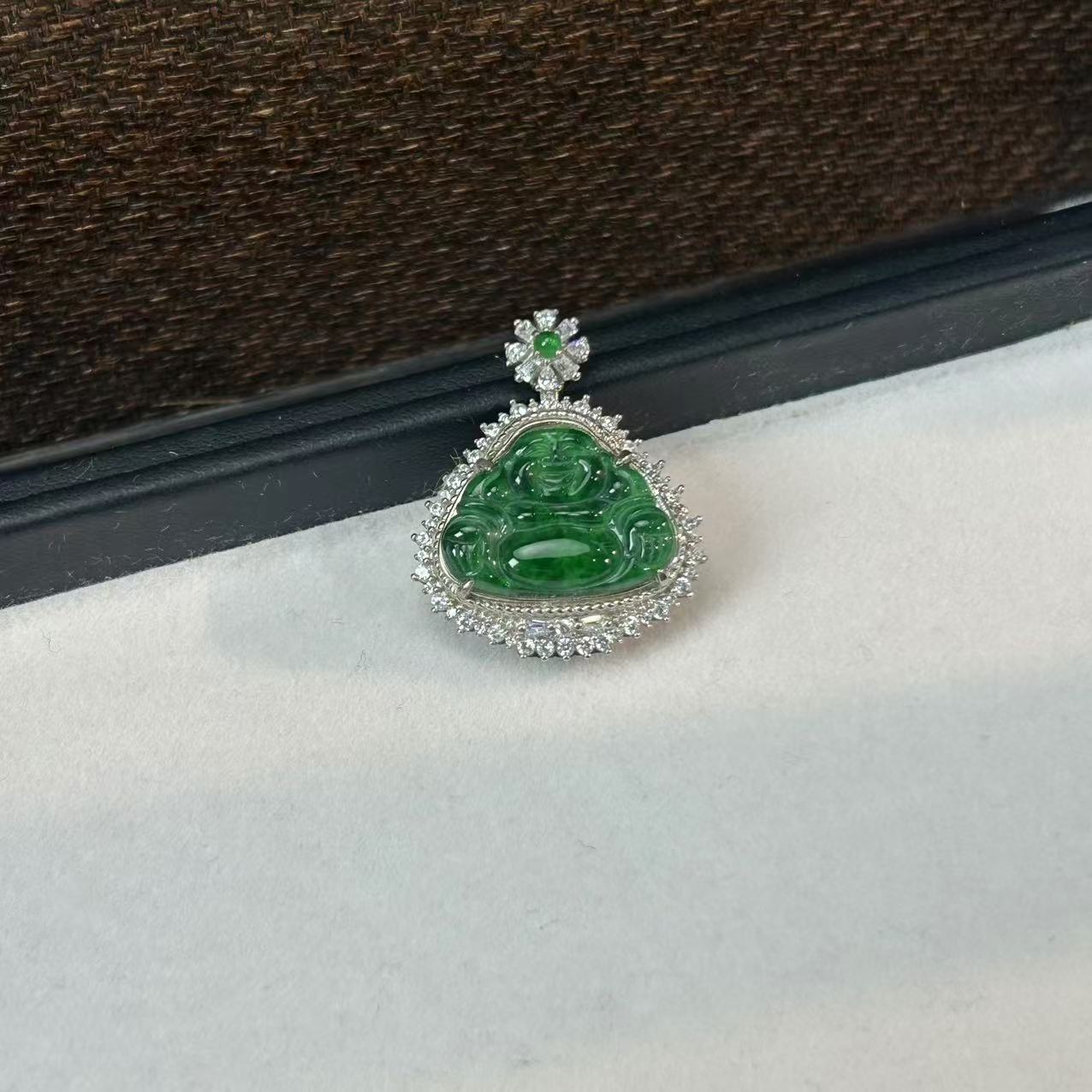 【睿泽鉴宝】S925翡翠佛公吊坠多样性发一 20*16*2 GS0563