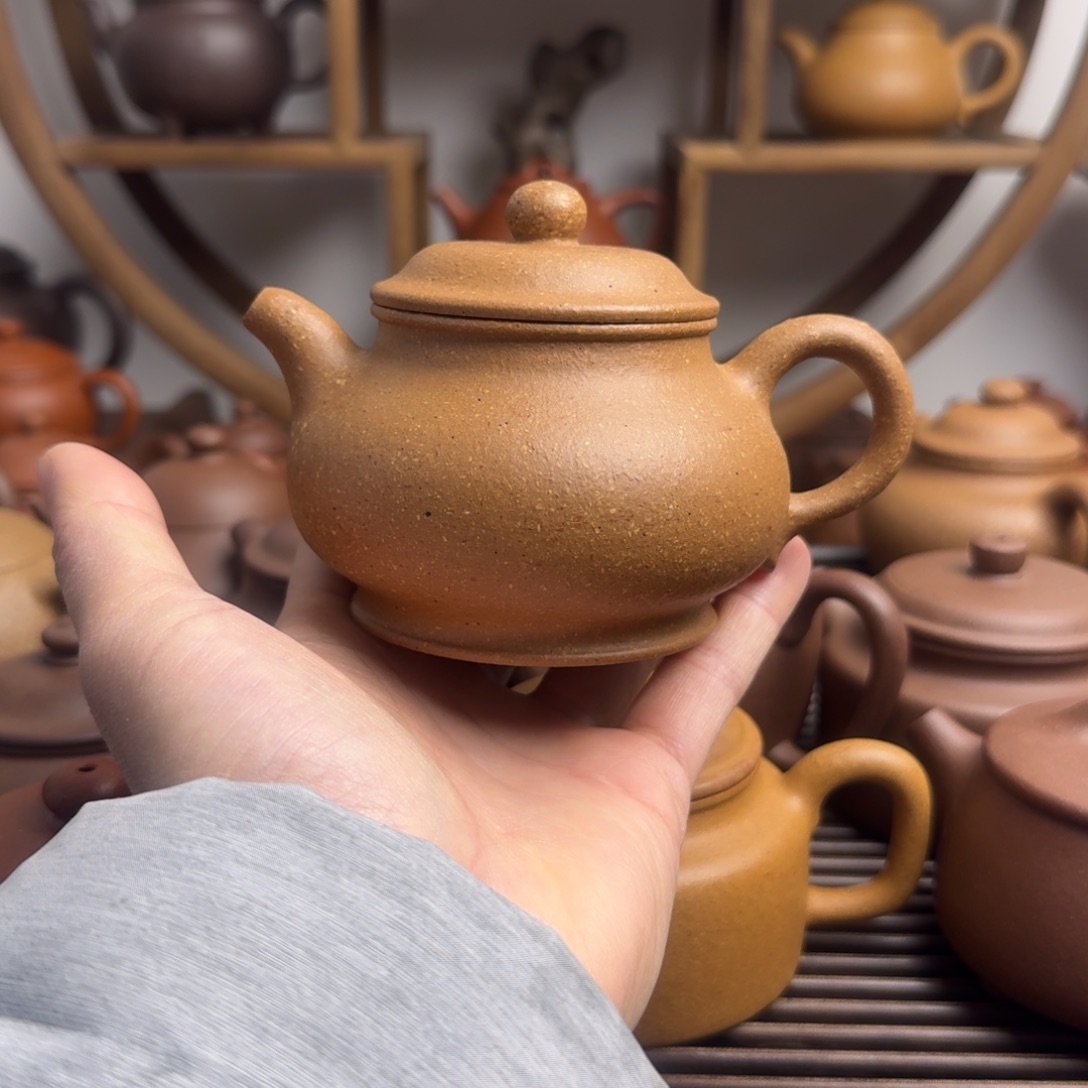 紫砂茶壶潘壶240cc台西梨皮老段