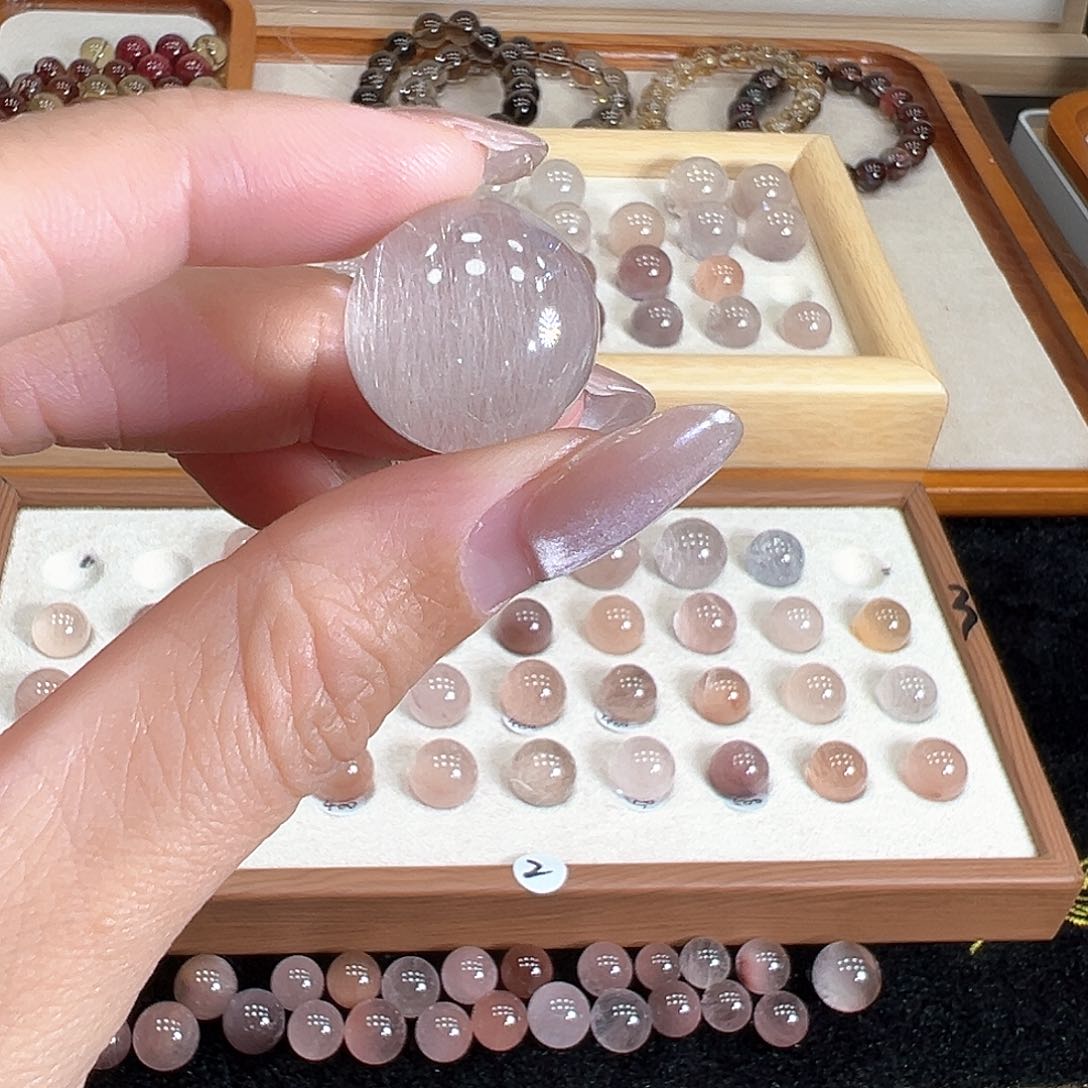 水晶手链未镶嵌大**油19.5m白兔