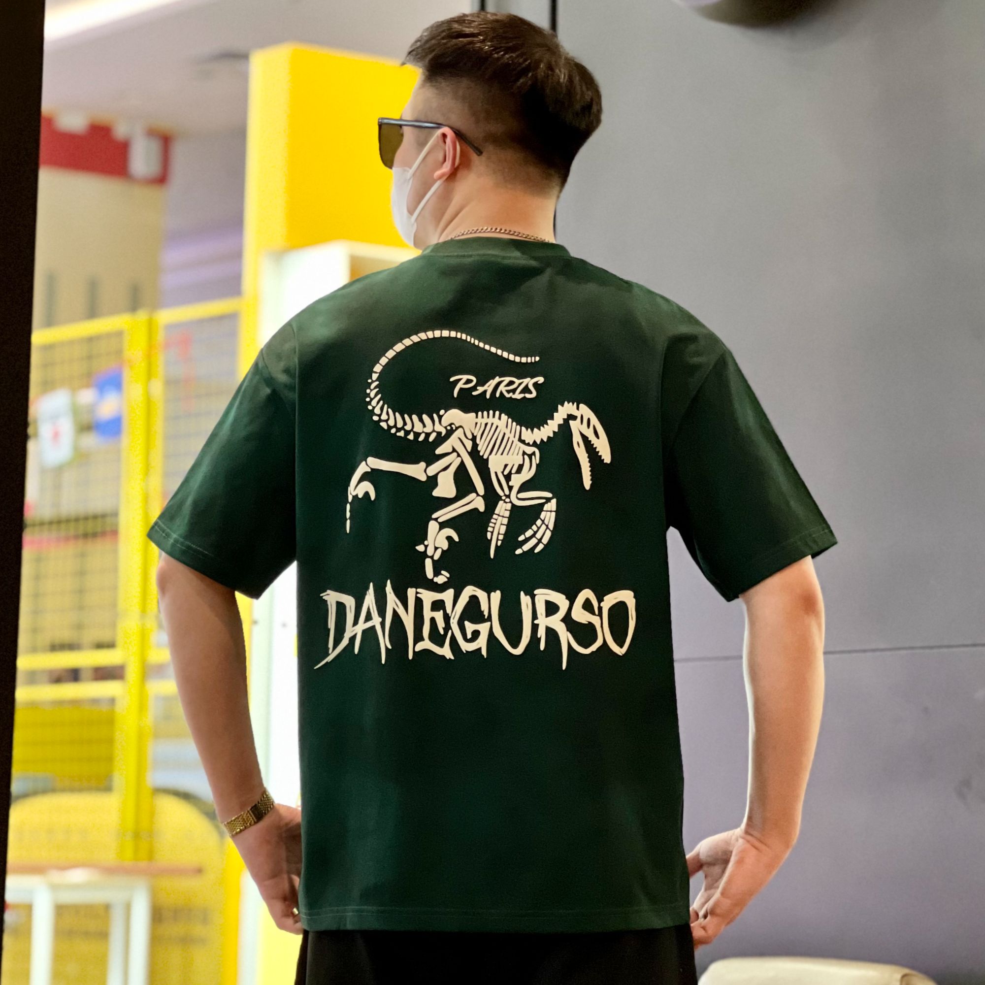 美式潮牌短袖T恤男士lo春夏新款洗水扎染短袖百搭休闲圆领半袖t恤