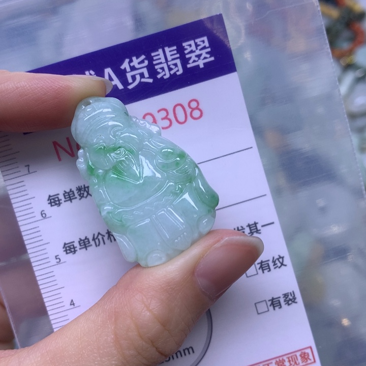翡翠未镶嵌吊坠(不含链)