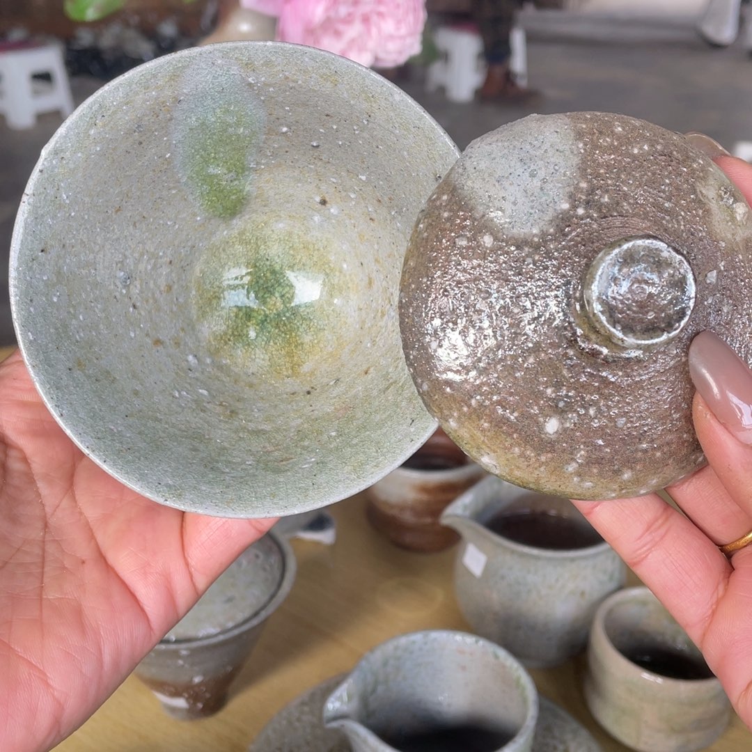 陶浪鬼柴烧 无我系列 盖碗