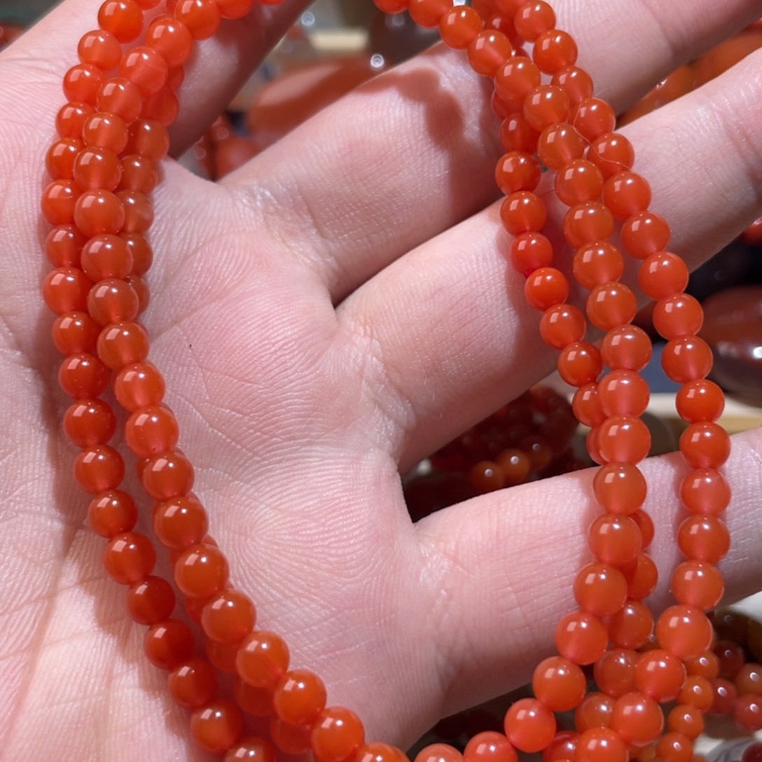 南红玛瑙未镶嵌手串