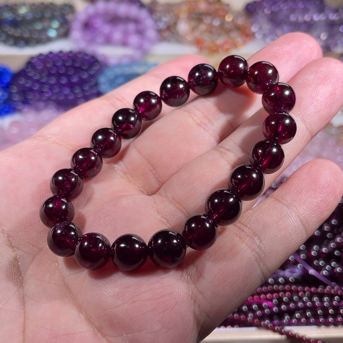 【闪购商品】手链未镶嵌石榴石朵*