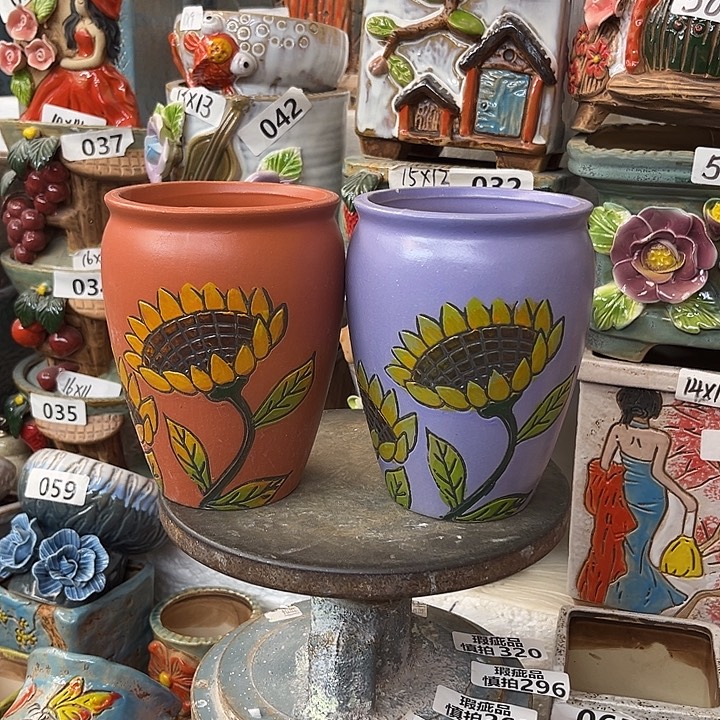 粗陶材质多肉花盆