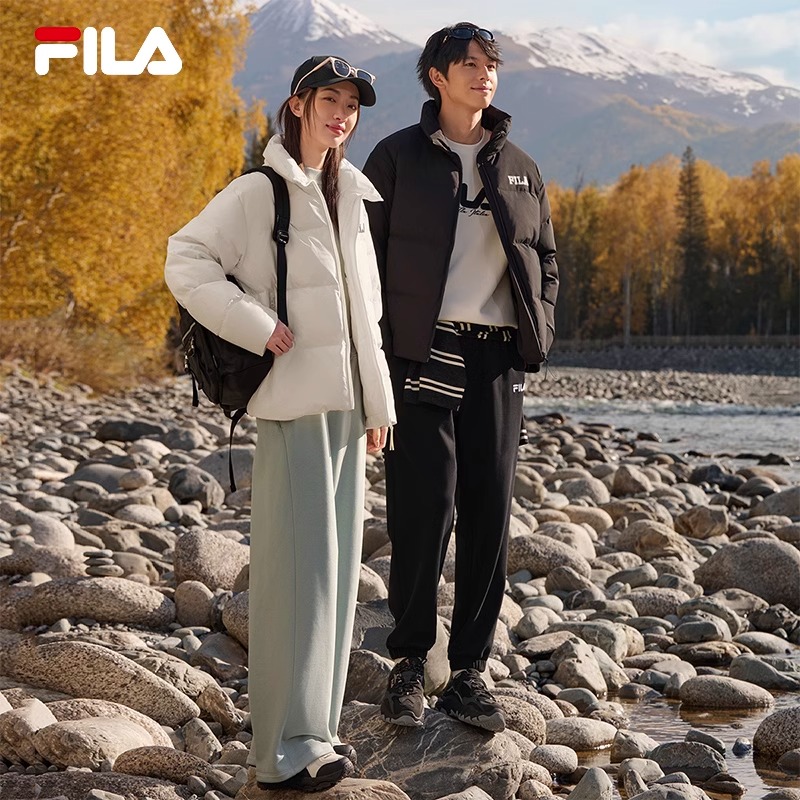 斐乐情侣羽绒服24冬新保暖多色运动休闲外套上衣-F51M449904F