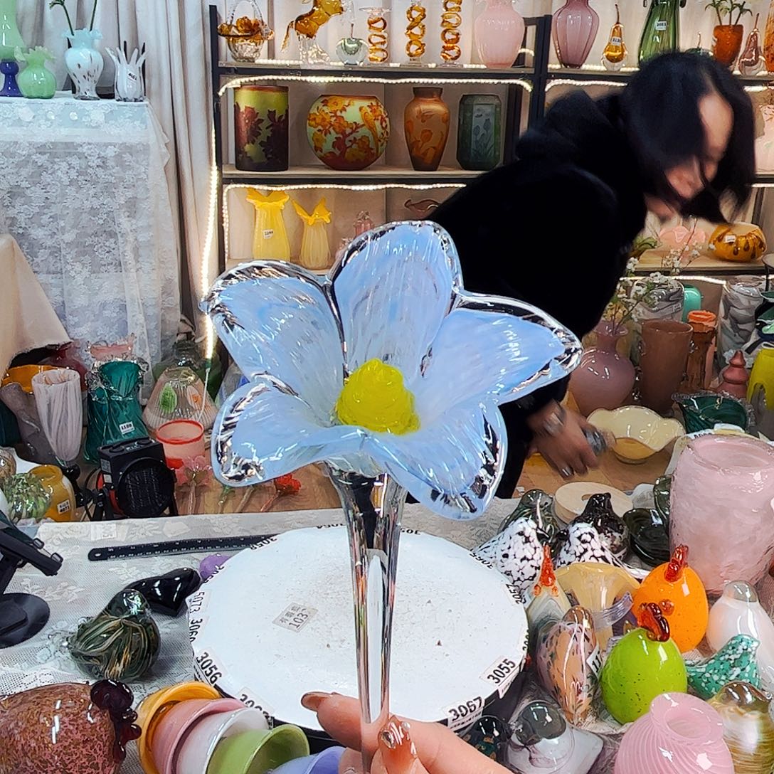 野百合家悦美居琉璃摆件