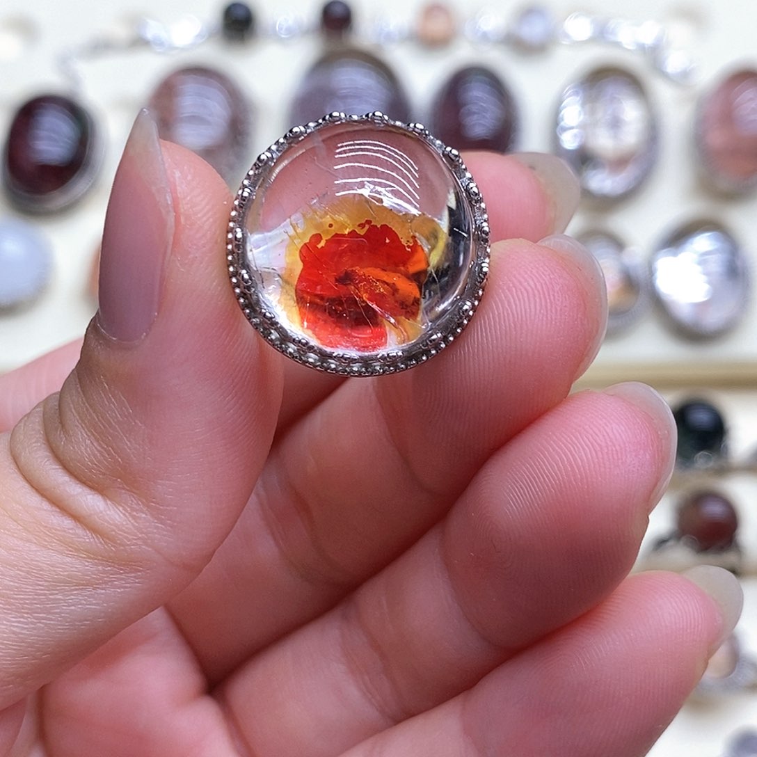 银S925镶嵌颈饰水晶土**?天然