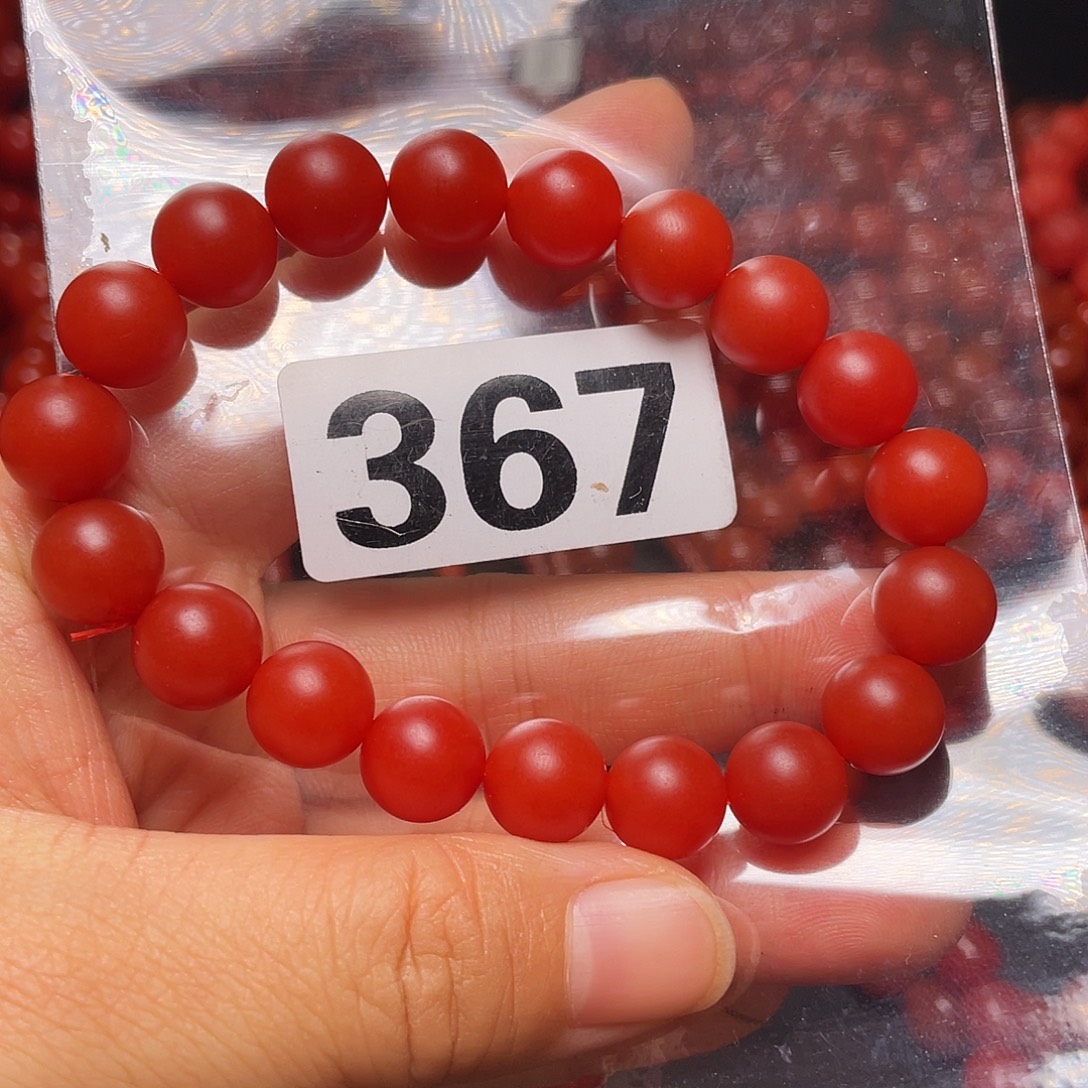 甜***圈南红玛瑙未镶嵌手链