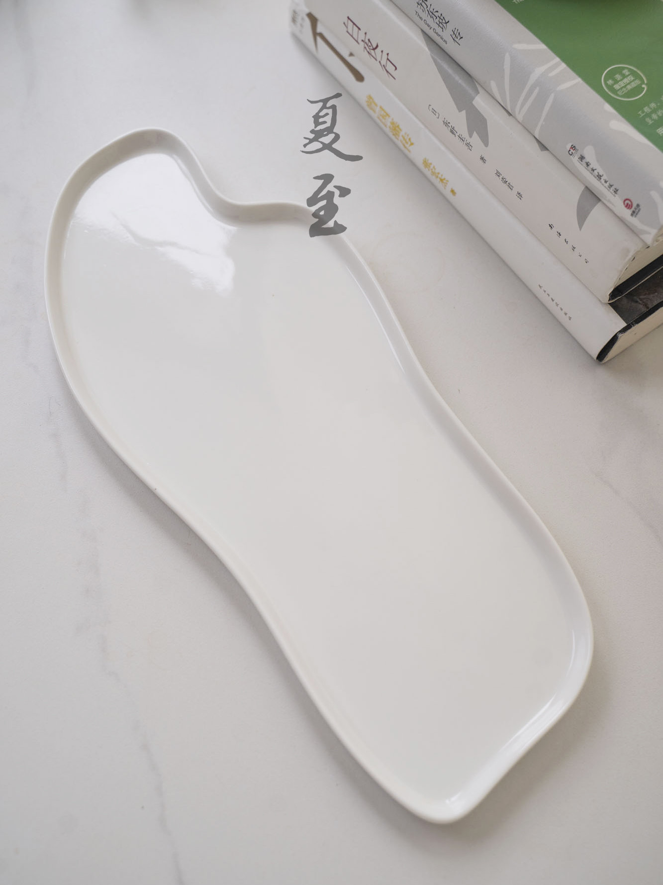 【二小姐】简约白瓷不规则干泡盘（不含茶具）茶盘异形托盘陶瓷家用