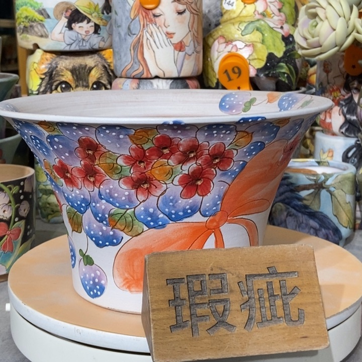 红陶景德镇艺术手绘作品