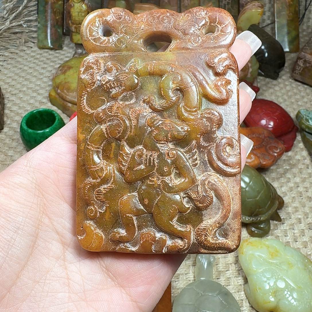 白玉菩提吊坠挂件