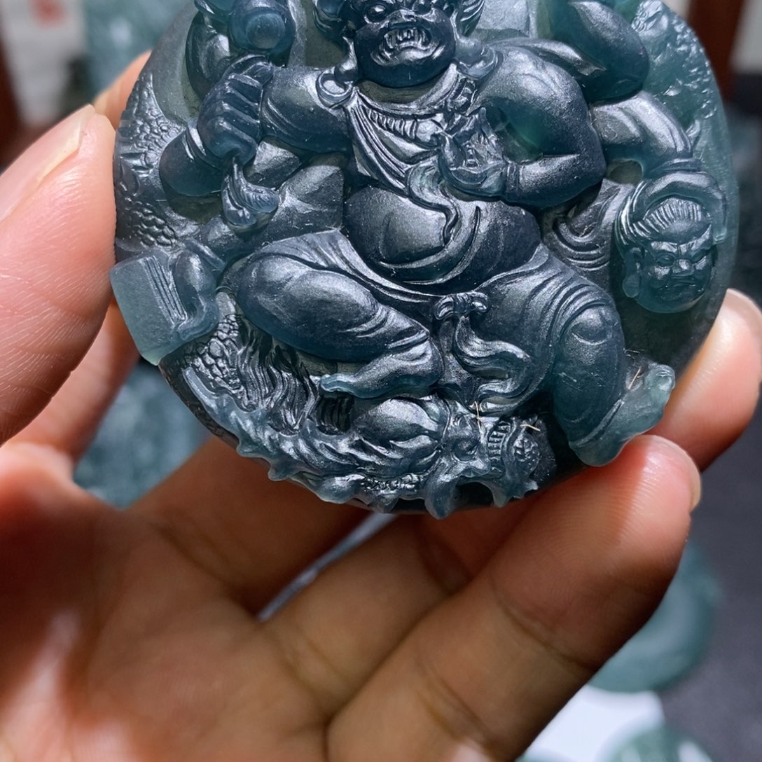 未镶嵌定制翡翠大黑天