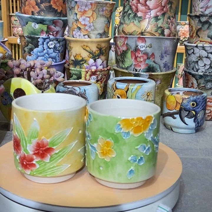 红陶景德镇艺术手绘作品