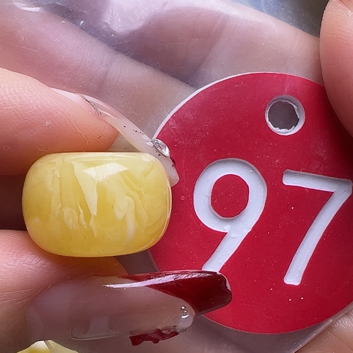 蜜蜡未镶嵌珠宝奇石赫*16.2mm墩子