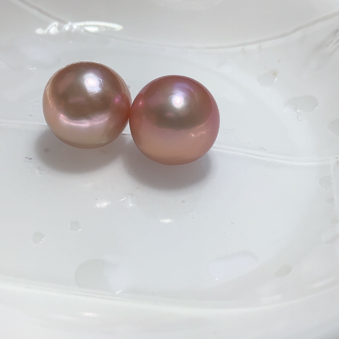 淡水珍珠耳饰银S925镶嵌