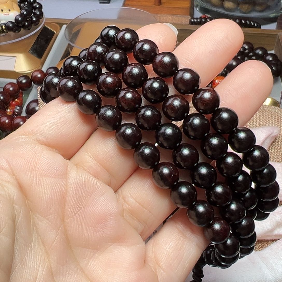 檀香紫檀（小叶紫檀）手串/手链平**水8mm108颗