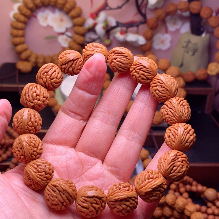 桃核手串龙纹桃核10