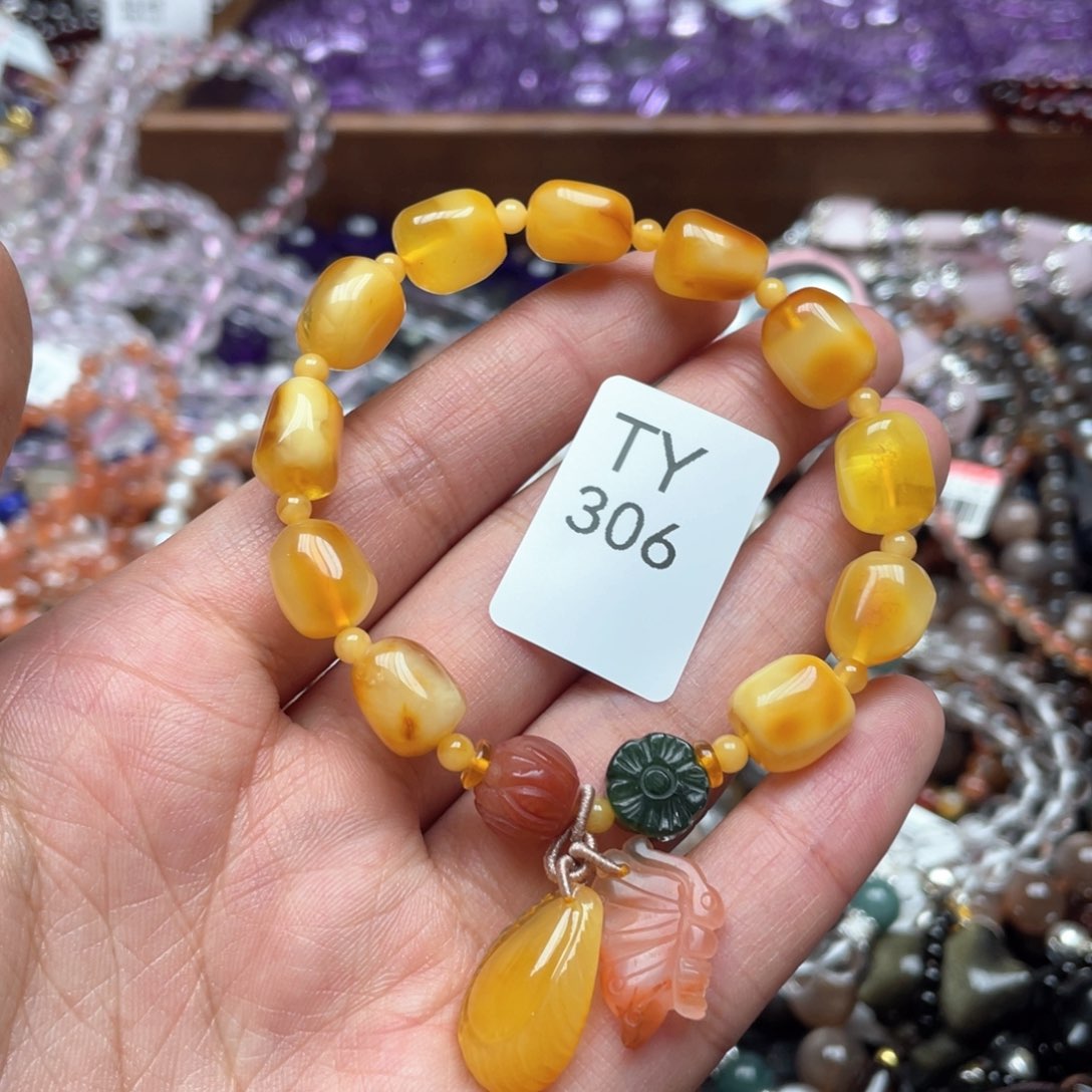 蜜蜡手链未镶嵌手串