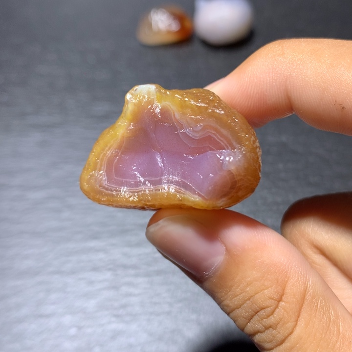 陶瓷粉色缠丝麻薯