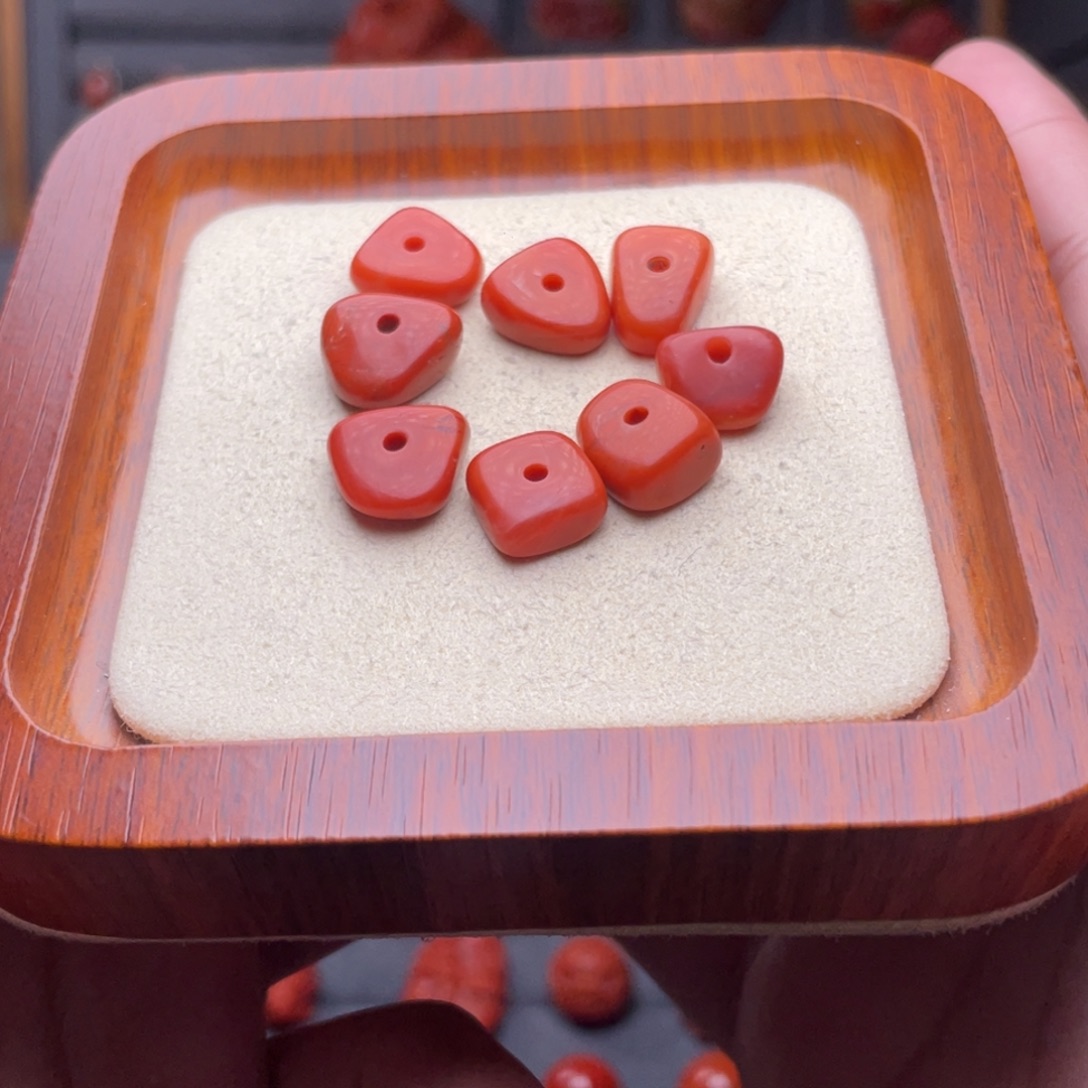 南红玛瑙未镶嵌配饰卡11mm左右