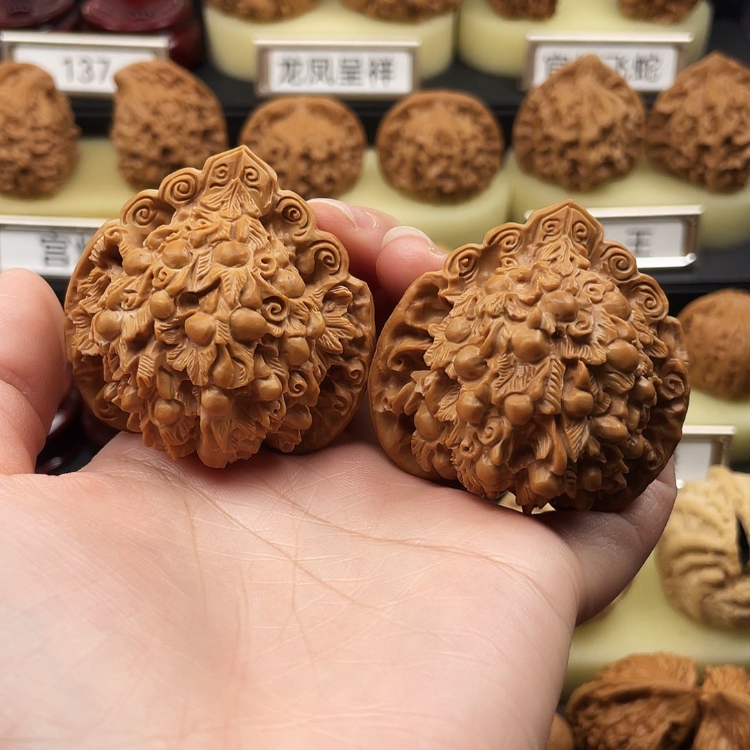 文玩核桃把件用****3葫芦雕刻888