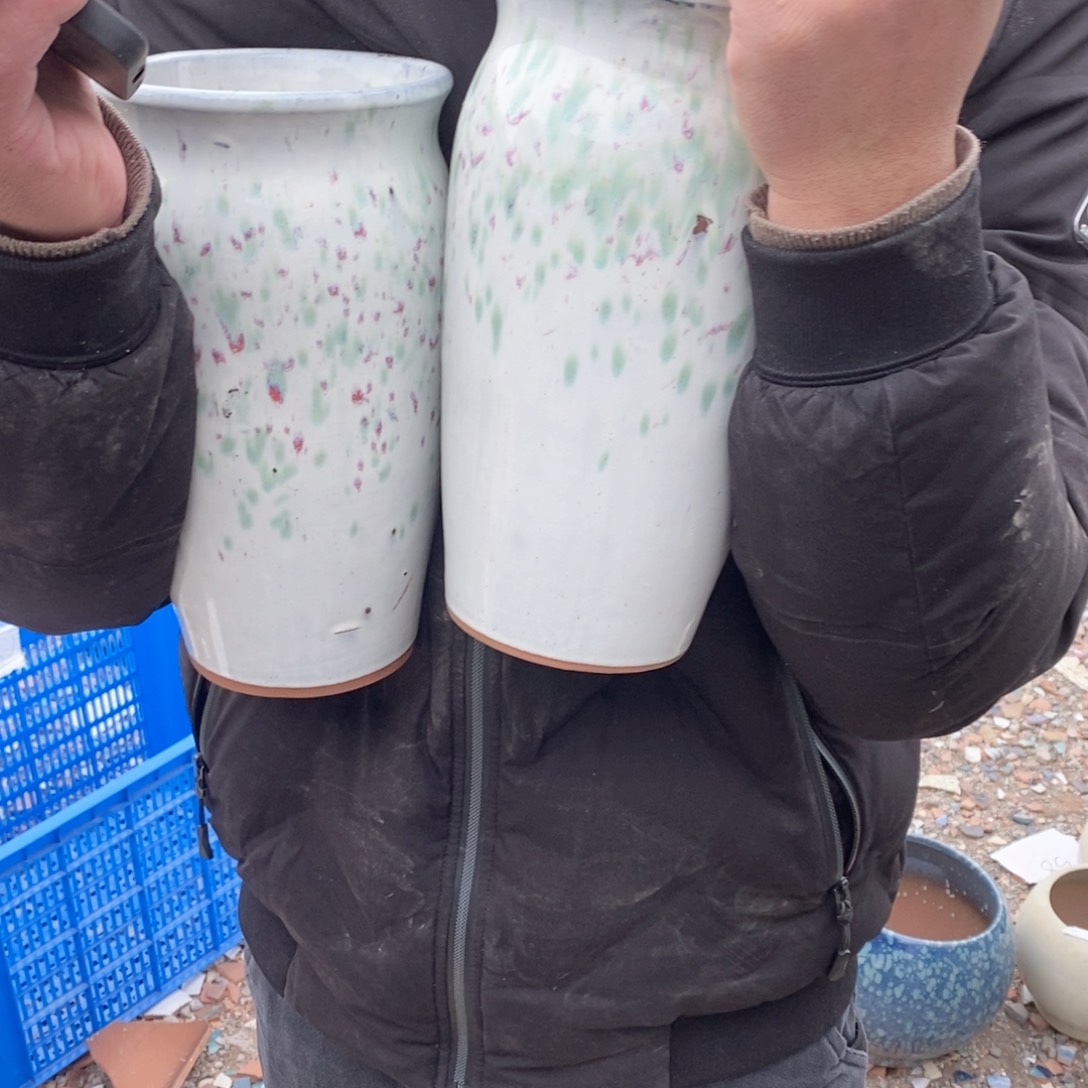 红陶杨杨花盆0211-1012