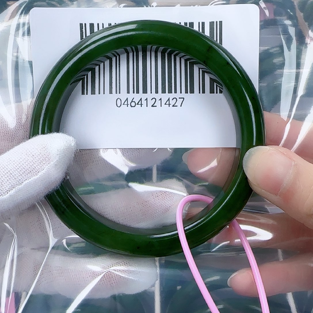 和田玉（碧玉）手镯未镶嵌炜*63