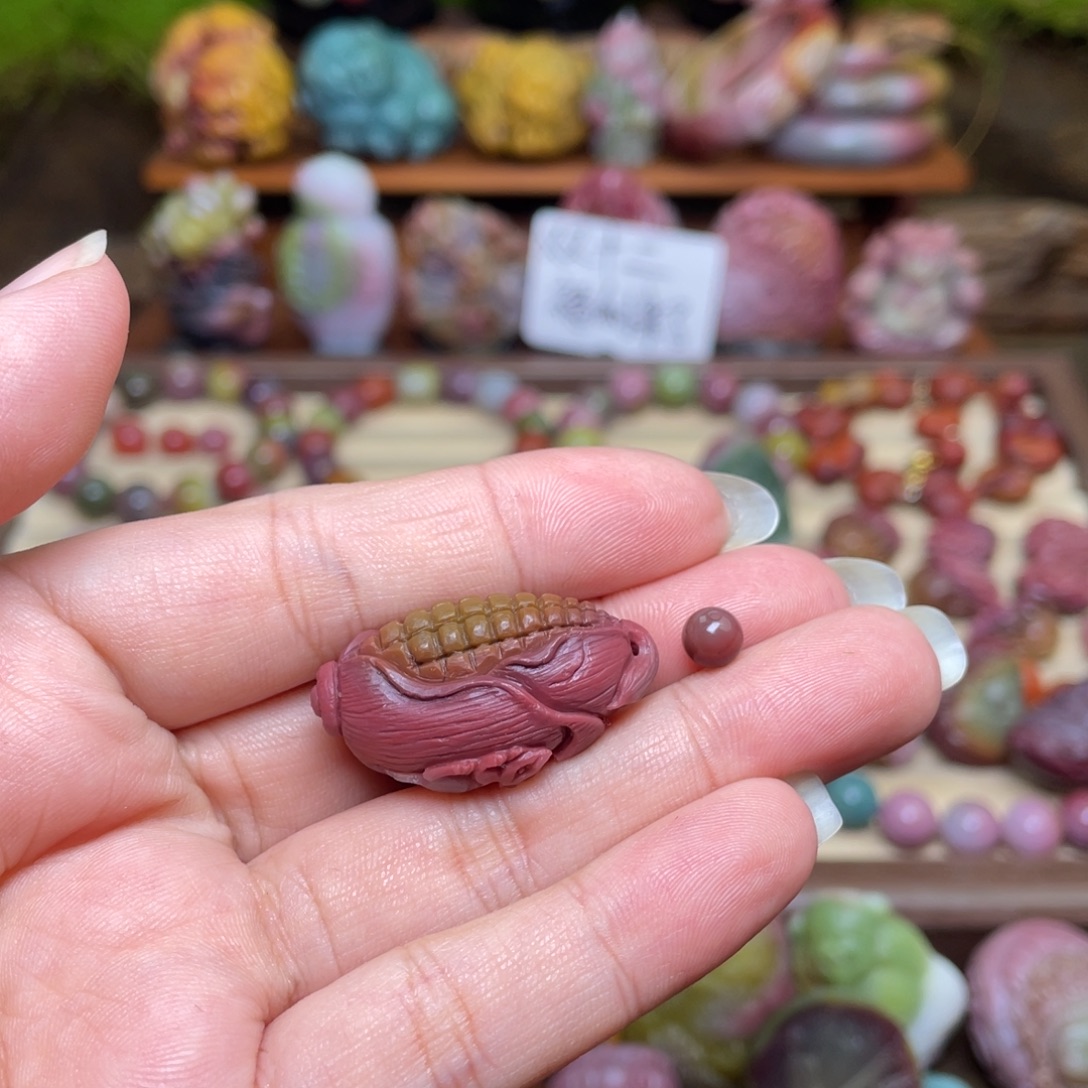 三***意玛瑙/玉髓未镶嵌珠宝半成品盐源玛瑙福利玉米