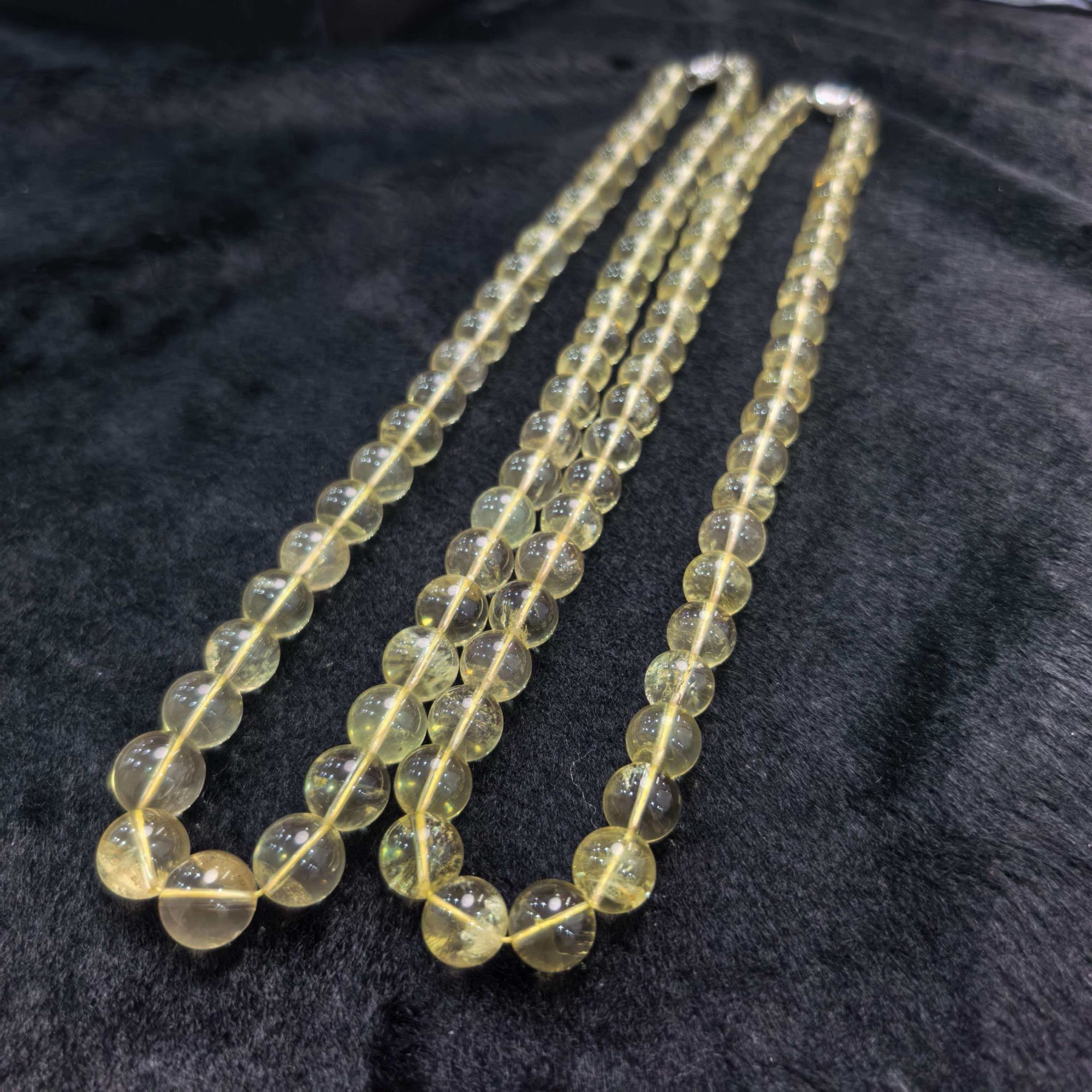 C11377-卡10+/黄发晶水晶项链-多样性发其一WR